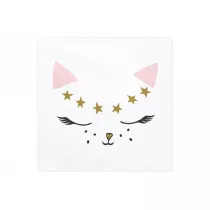 PartyDeco Serwetki Kotek 33 x 33 cm