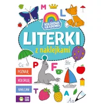 Literki z naklejkami. Kolorowa Akademia