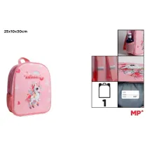Mp Main Paper Plecak jednokomorowy Jednoro�ec r�owy 25x10x30cm