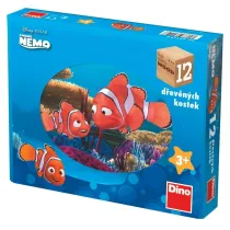 Drewniane klocki obrazkowe Gdzie jest Nemo 12el