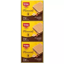 Schar Wafelki orzechowe bezglutenowe 3x21g