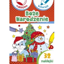 Bo�e Narodzenie. Naklejam i koloruj�