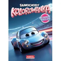 Samochody. Kolorowanka z naklejkami metalicznymi