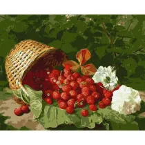 Ideyka Malowanie po numerach - Koszyk z truskawk� 40x50cm