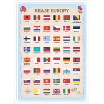 Plakat edukacyjny - Kraje Europy A3