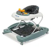 Baby Mix Chodzik z hutawk i silikonowymi kkami zielony