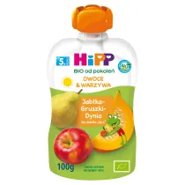 Hipp Mus owocowo-warzywny po 5. miesi�cu jab�ka-gruszki-dynia 100 g Bio