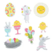 Titanum Naklejki piankowe zaj�czki, kurczaczki 36 szt