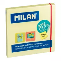 Milan Karteczki samoprzylepne Super Sticky 76 x 76 mm 90 szt.