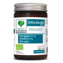 Be Organic Spirulina 500 mg Suplement diety 100 tab. Bio