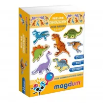 Maksik Du�e dinozaury - zestaw magnes�w