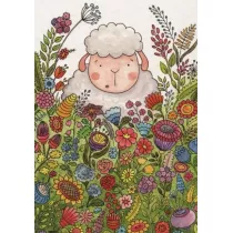 Poczt�wka z kolorowank� Przypatrzcie si� liliom