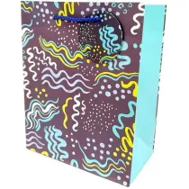 Fresh Torebka ozdobna matowa granat 18x23x10cm