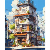 Malowanie po numerach BRUSHME 40x50 cm Apartamenty w Tokio