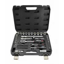 Awtools Zestaw kluczy 72el 1/2" / 1/4" black line