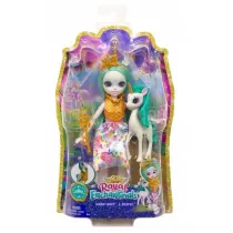 Enchantimals Lalka kr�lewska 20 cm Kr�lowa Unity + jednoro�ec Stepper GYJ13 Mattel