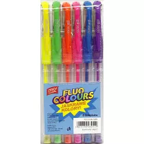 Easy Stationery Dugopis elowy Fluo 6 kolorw
