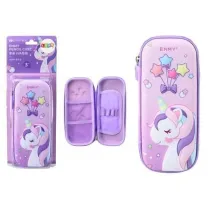 LeanToys Pi�rnik rozk�adany z jednoro�cem fioletowy 23x10cm