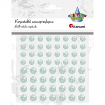 Titanum Kryszta�ki samoprzylepne okr�g�e niebieskie 60 szt.