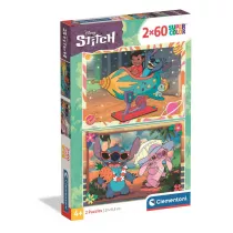 Puzzle 2x60 el. Super kolor Stitch 24822 Clementoni