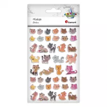 Titanum Naklejki wypuk�e koty TITAUM CRAFT-FUN SERIES