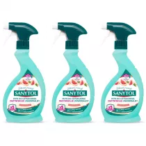 Sanytol Spray uniwersalny o zapachu grejpfruta Zestaw 3 x 500 ml