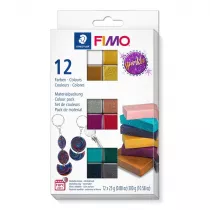 Staedtler Zestaw Fimo Effect Sparkle 12 kostek 25g