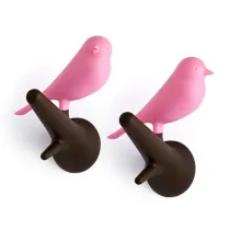 Qualy Wieszaki Ptaki brzowy/rowy 10067-BN-PK