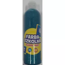 Astra Farba szkolna naturalna tempera brokatowa 250 ml turkusowa