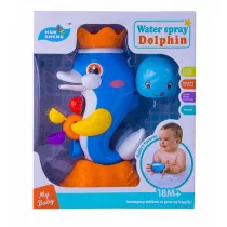 Zabawka do kpieli Delfin z kolorowym koowrotkiem 1004485 Norimpex