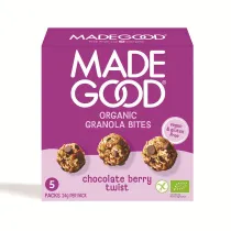 Madegood Granola bites z czekolad� berry twist bezglutenowe 5 x 24 g Bio