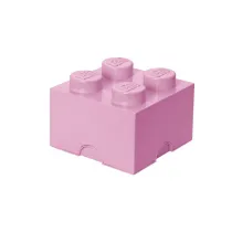 Pojemnik klocek LEGO Brick 4 Jasnor�owy