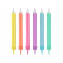 Godan wieczki Urodzinowe Go Neon 12 szt.