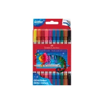 Flamastry Faber-Castell dwustronne brokatowe 10 kolor�w