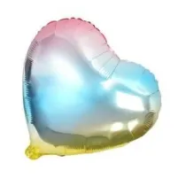 Balon foliowy t�czowy serce