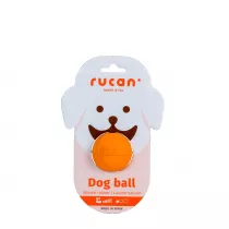 Rucan Ball Small Orange - S, rednio twarda, pomaraczowa pika na przysmaki dla psa