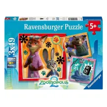 Puzzle dla dzieci 2D: Zwierzogr�d 2 3x49el Ravensburger