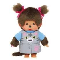 Ma�pka w fartuszku kotek 20cm Monchhichi