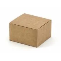 PartyDeco Pude�eczka kraft 6 x 5,5 x 3,5cm 10 szt.