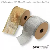 Penword Wst��ka metalizowana z drutem 5cm, 12 x 274cm
