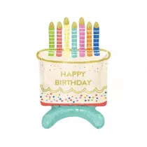 Balon foliowy Tort Happy Birthday 33x48x24cm