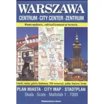 Warszawa centrum. Plan miasta 1:7 000