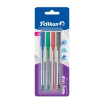 Pelikan D�ugopis Hang Stick 4 kolory blister 4 szt.