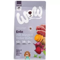 Wow Mini Senior Ente - kaczka z mit i buraczkami dla starszych psw maych ras 1 kg
