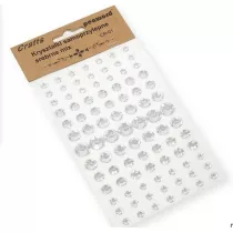 Polsirhurt Krysztaki samoprzylepne CR-01 srebrne