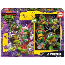 Puzzle 2 x 500 el. Wojownicze wie Ninja Educa