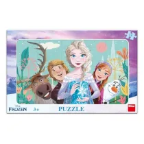Puzzle 15 ramkowe Kraina Lodu Frozen II Rodzina Dino Toys