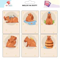 All4Kids Naklejki na szafk i zeszyt Kapibara 1