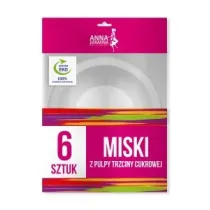 Anna Zaradna Miski z trzciny cukrowej Picnic&Party 6 x 450 ml 6 szt.