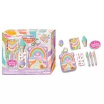 Pecoware Zestaw miniaturek z mini plecaczkiem Kwiaty